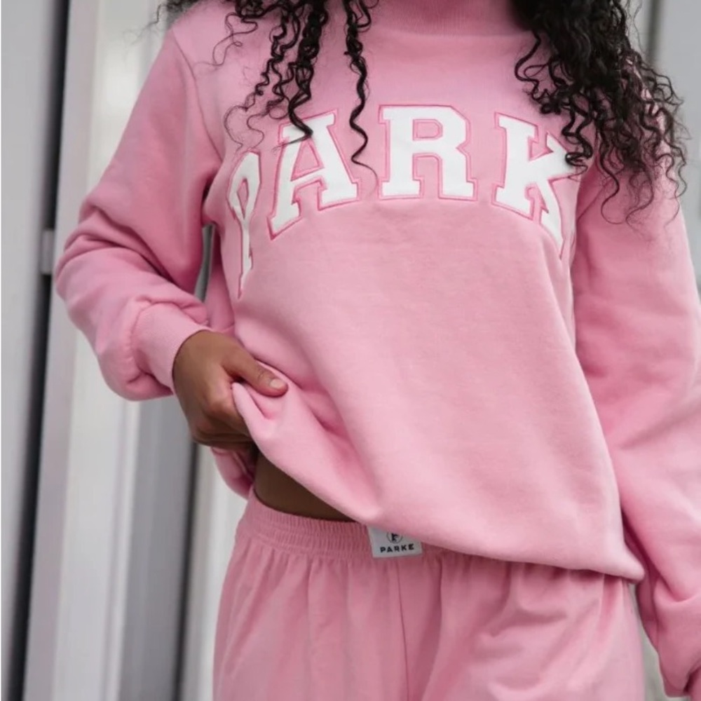 Parke Women's Pink Heritage Mockneck Sweatshirt